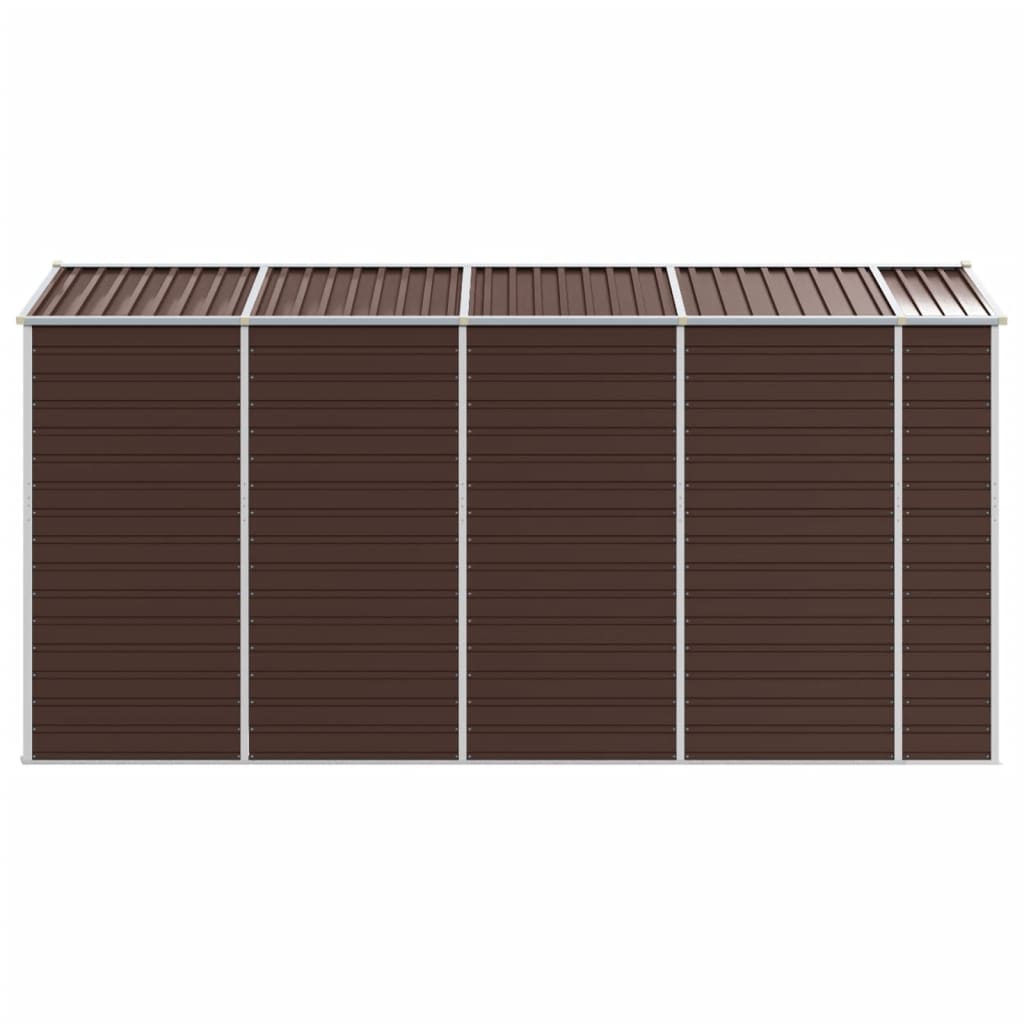 8720845894689_g_en_hd_4 vidaXL Garden Shed Brown 191x385x198 cm Galvanised Steel - Image 6