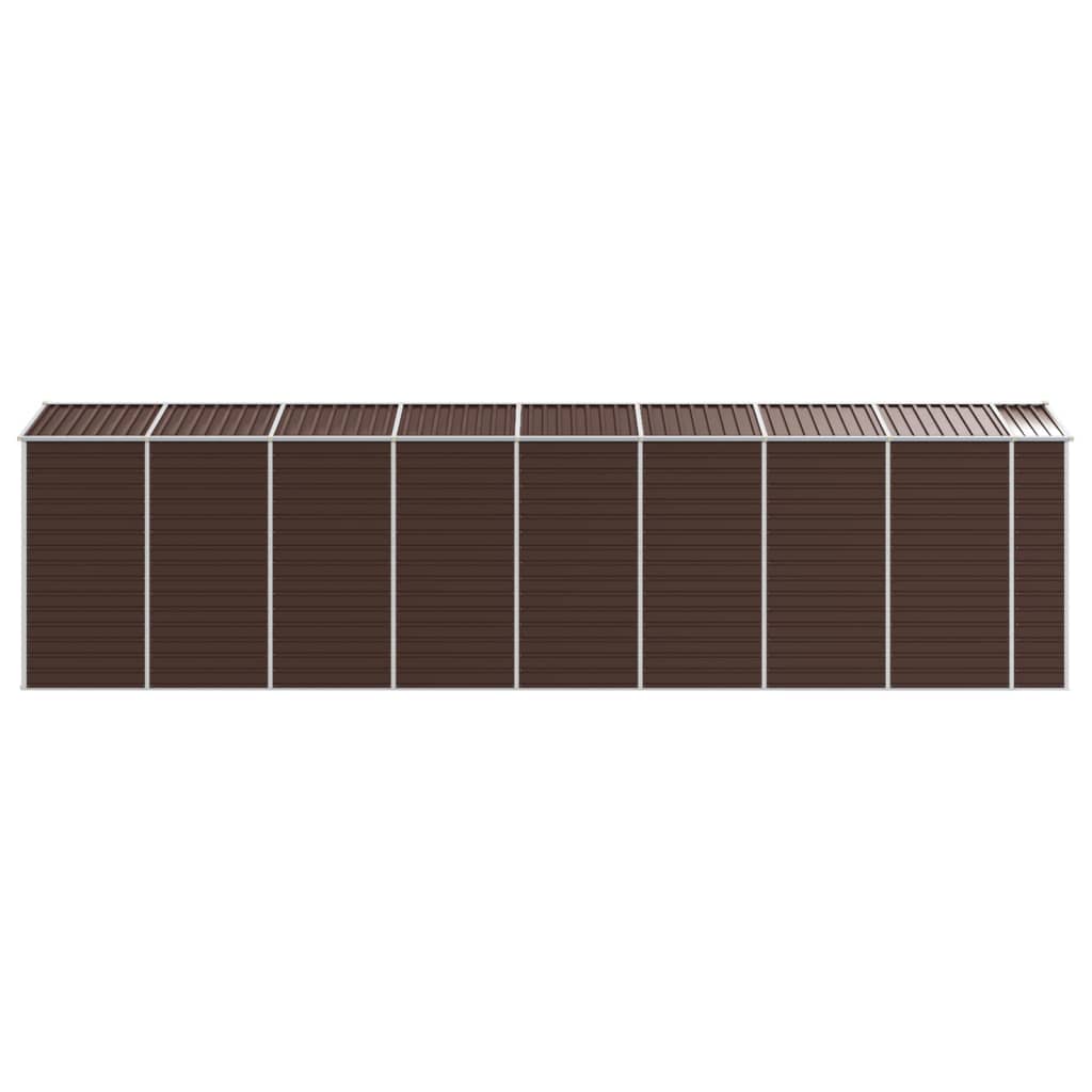 8720845894726_g_en_hd_4 vidaXL Garden Shed Brown 191x725x198 cm Galvanised Steel - Image 6