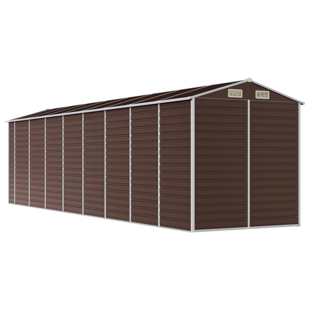 8720845894726_g_en_hd_5 vidaXL Garden Shed Brown 191x725x198 cm Galvanised Steel - Image 7
