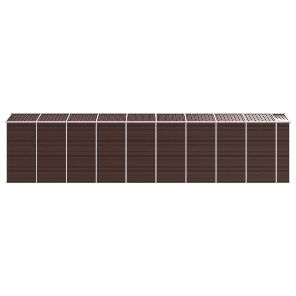 8720845894733_g_en_hd_4 vidaXL Garden Shed Brown 191x810x198 cm Galvanised Steel - Image 6