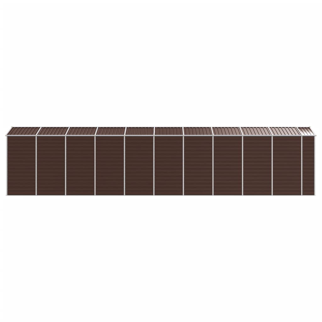 8720845894740_g_en_hd_4 vidaXL Garden Shed Brown 191x895x198 cm Galvanised Steel - Image 6