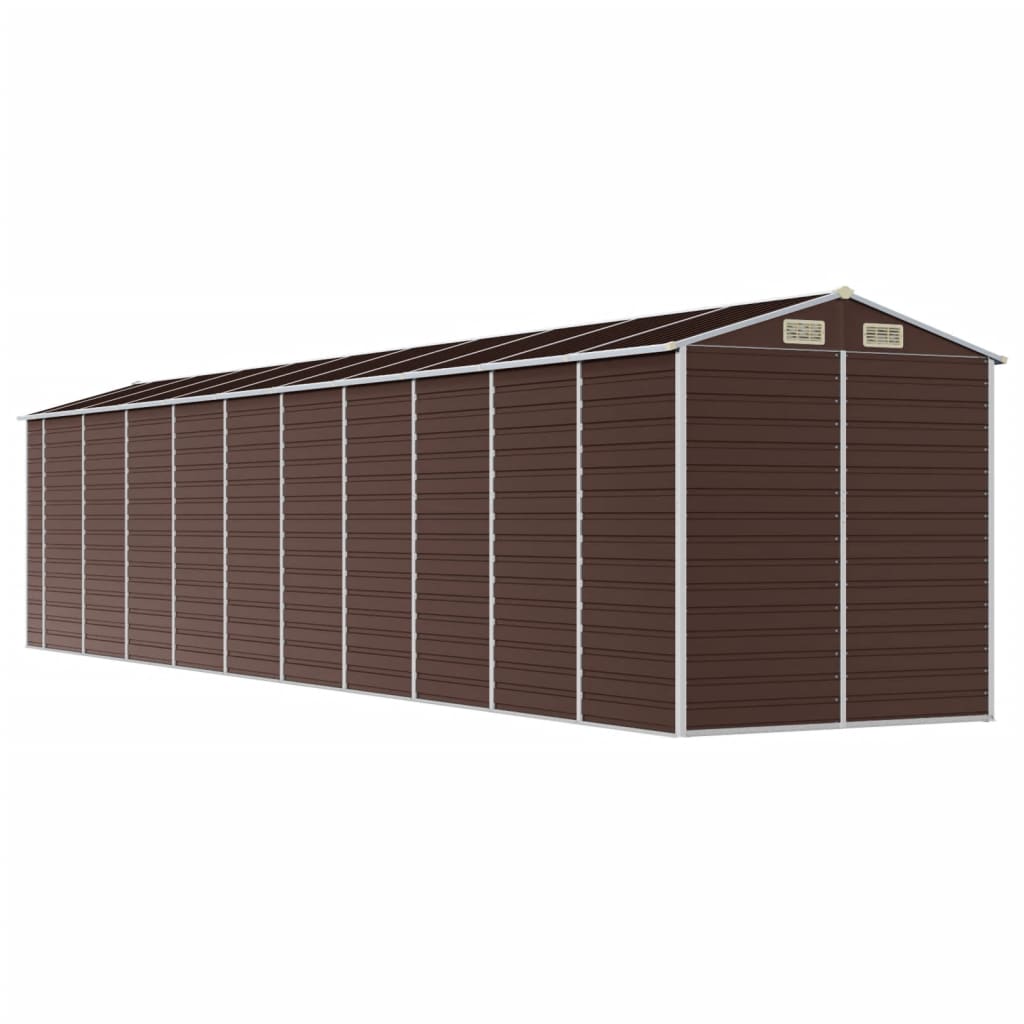 8720845894740_g_en_hd_5 vidaXL Garden Shed Brown 191x895x198 cm Galvanised Steel - Image 7