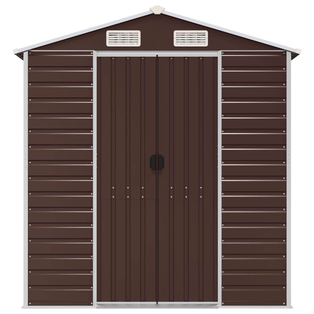 8720845894757_g_en_hd_2 vidaXL Garden Shed Brown 191x980x198 cm Galvanised Steel - Image 4