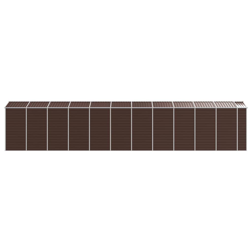 8720845894757_g_en_hd_4 vidaXL Garden Shed Brown 191x980x198 cm Galvanised Steel - Image 6