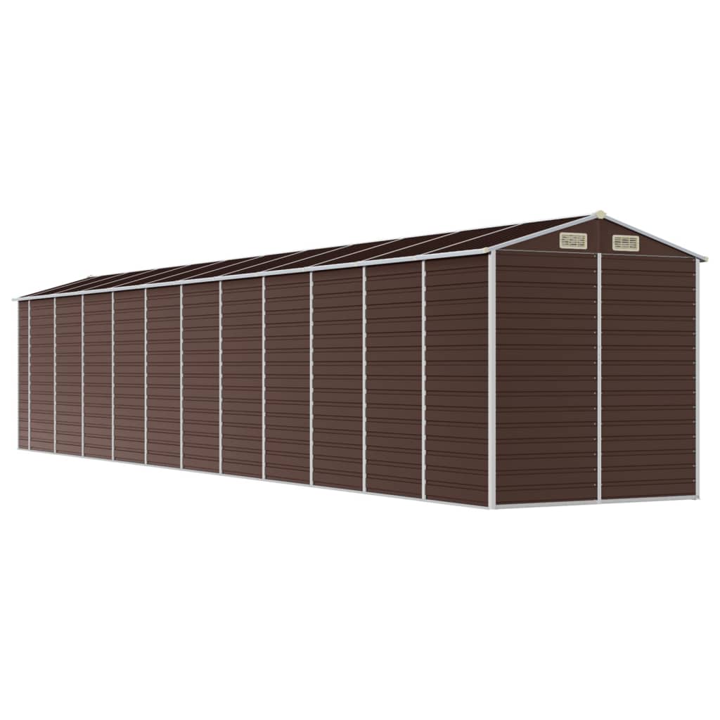 8720845894757_g_en_hd_5 vidaXL Garden Shed Brown 191x980x198 cm Galvanised Steel - Image 7