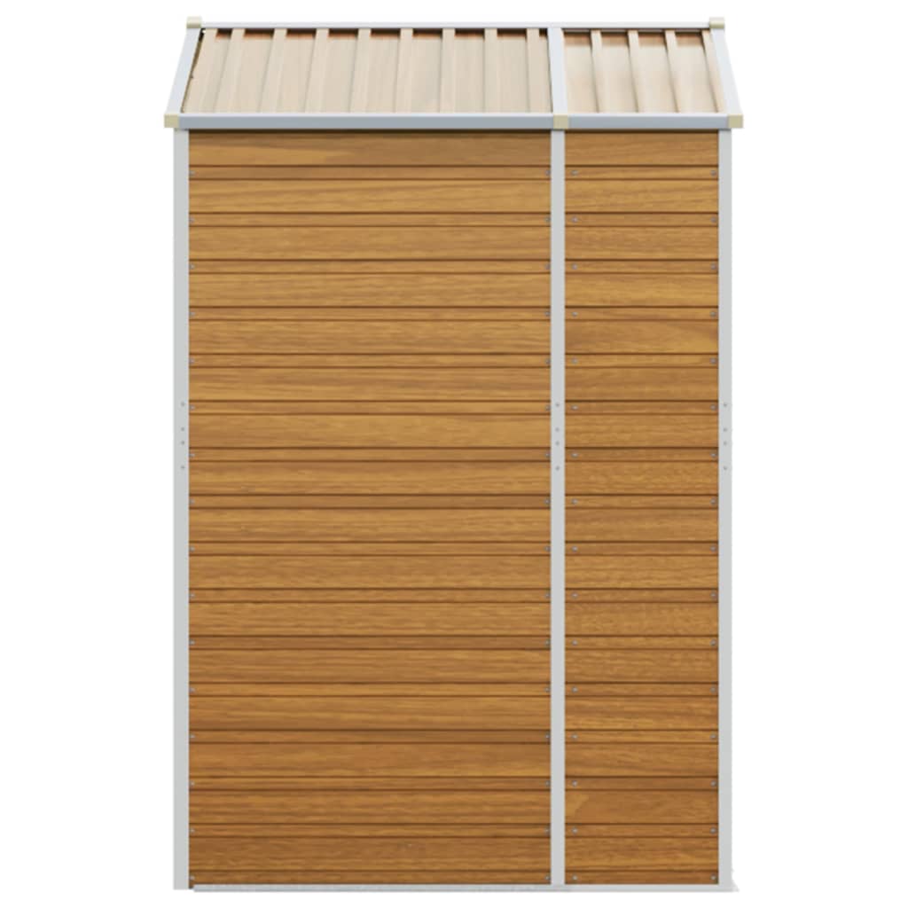 8720845894764_g_en_hd_4 vidaXL Garden Shed Light Brown 191x130x198 cm Galvanised Steel - Image 6