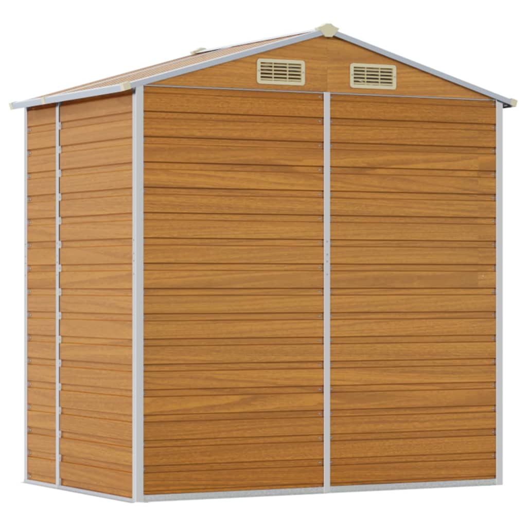 8720845894764_g_en_hd_5 vidaXL Garden Shed Light Brown 191x130x198 cm Galvanised Steel - Image 7