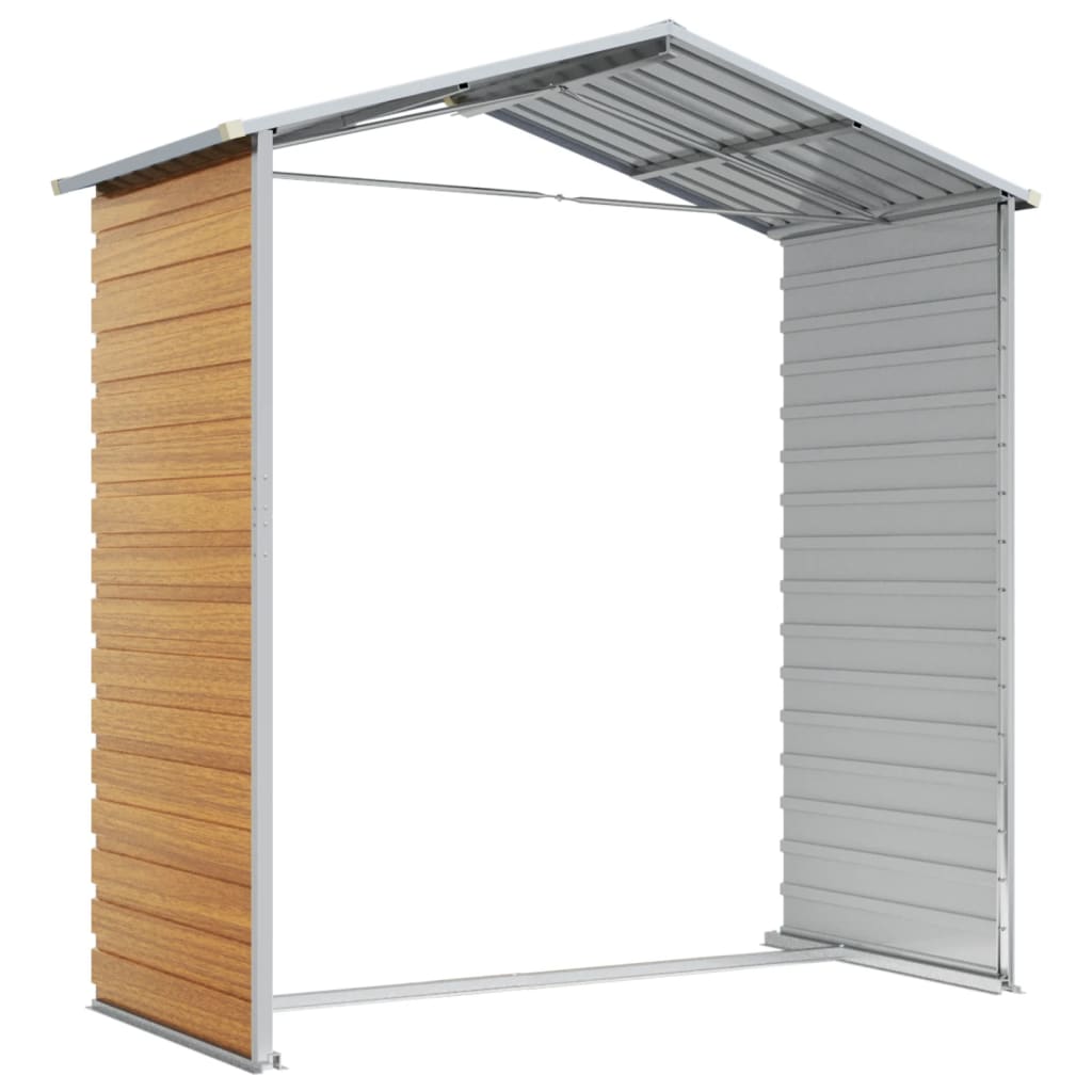 8720845894764_g_en_hd_7 vidaXL Garden Shed Light Brown 191x130x198 cm Galvanised Steel - Image 9