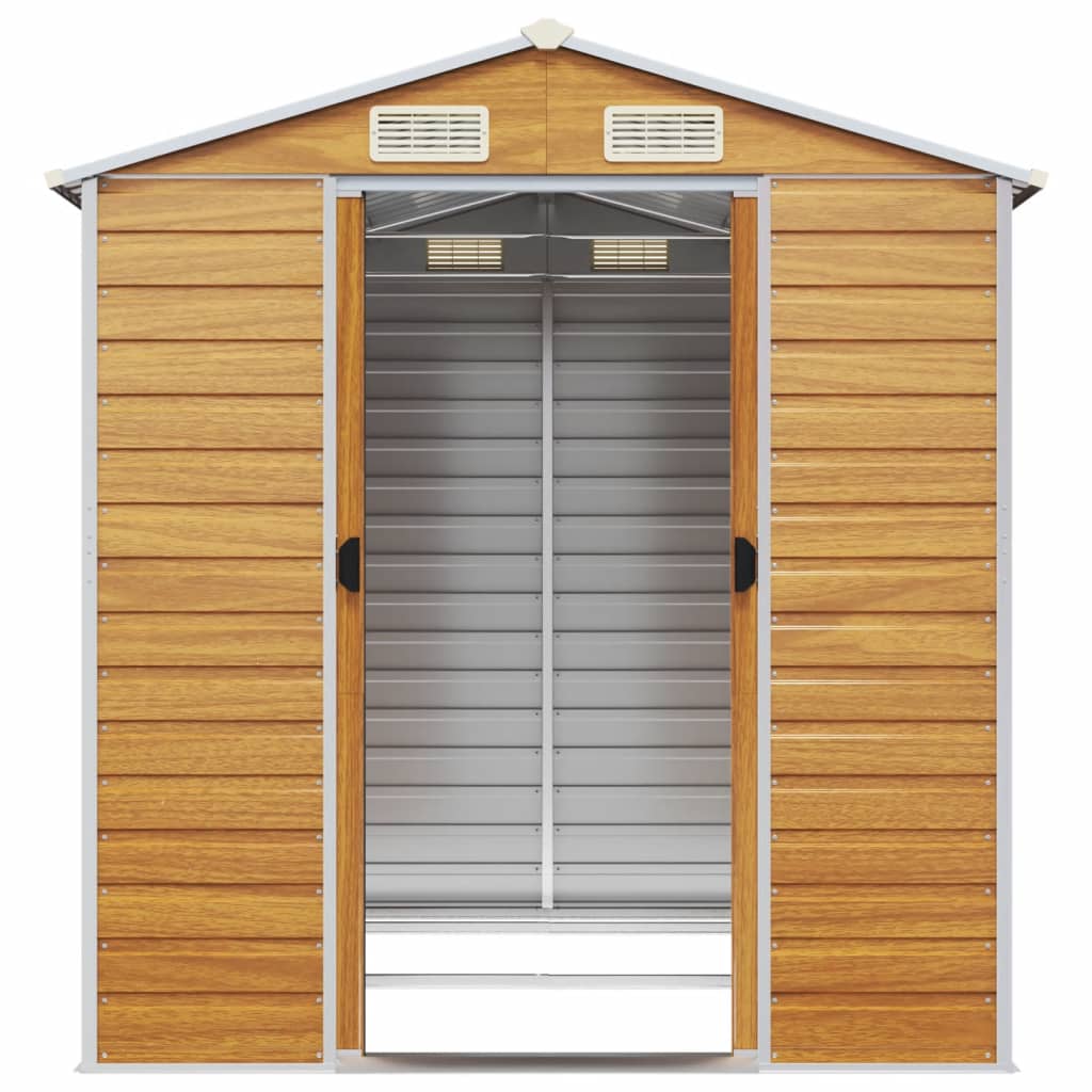 8720845894771_g_en_hd_3 vidaXL Garden Shed Light Brown 191x215x198 cm Galvanised Steel - Image 5