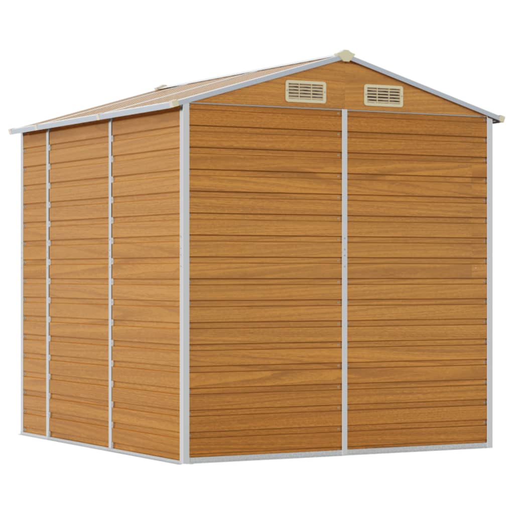 8720845894771_g_en_hd_5 vidaXL Garden Shed Light Brown 191x215x198 cm Galvanised Steel - Image 7