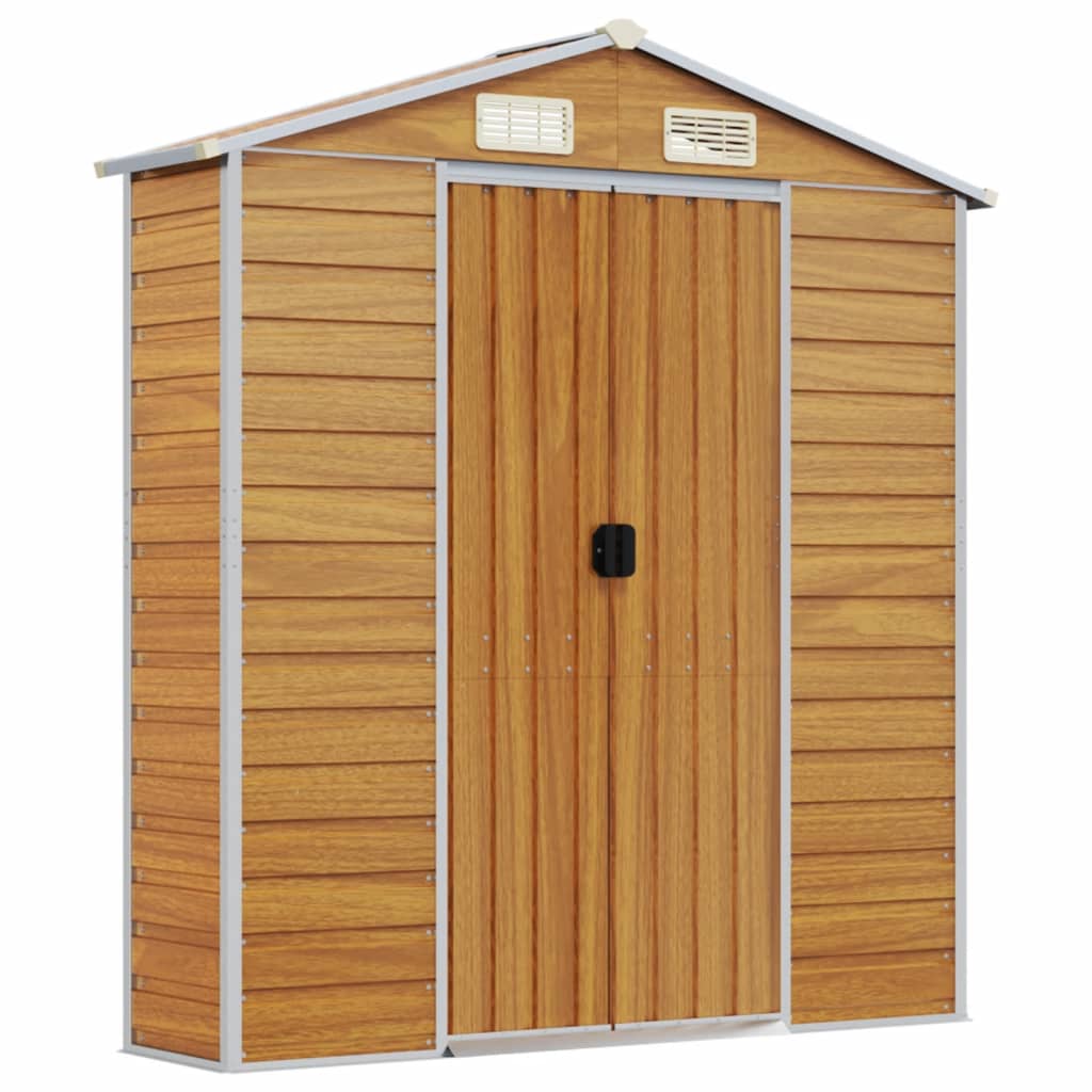 8720845894771_g_en_hd_6 vidaXL Garden Shed Light Brown 191x215x198 cm Galvanised Steel - Image 8