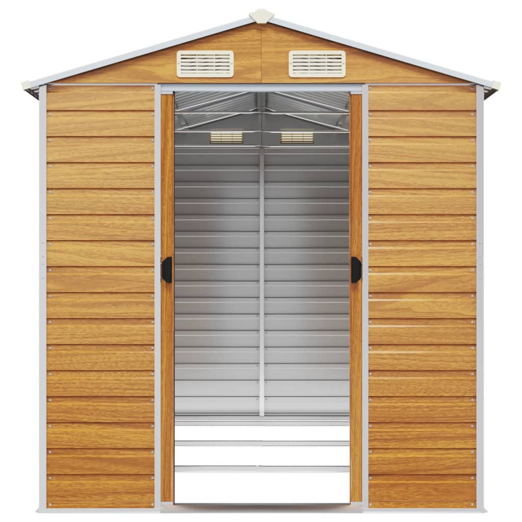 8720845894788_g_en_hd_3 vidaXL Garden Shed Light Brown 191x300x198 cm Galvanised Steel - Image 5