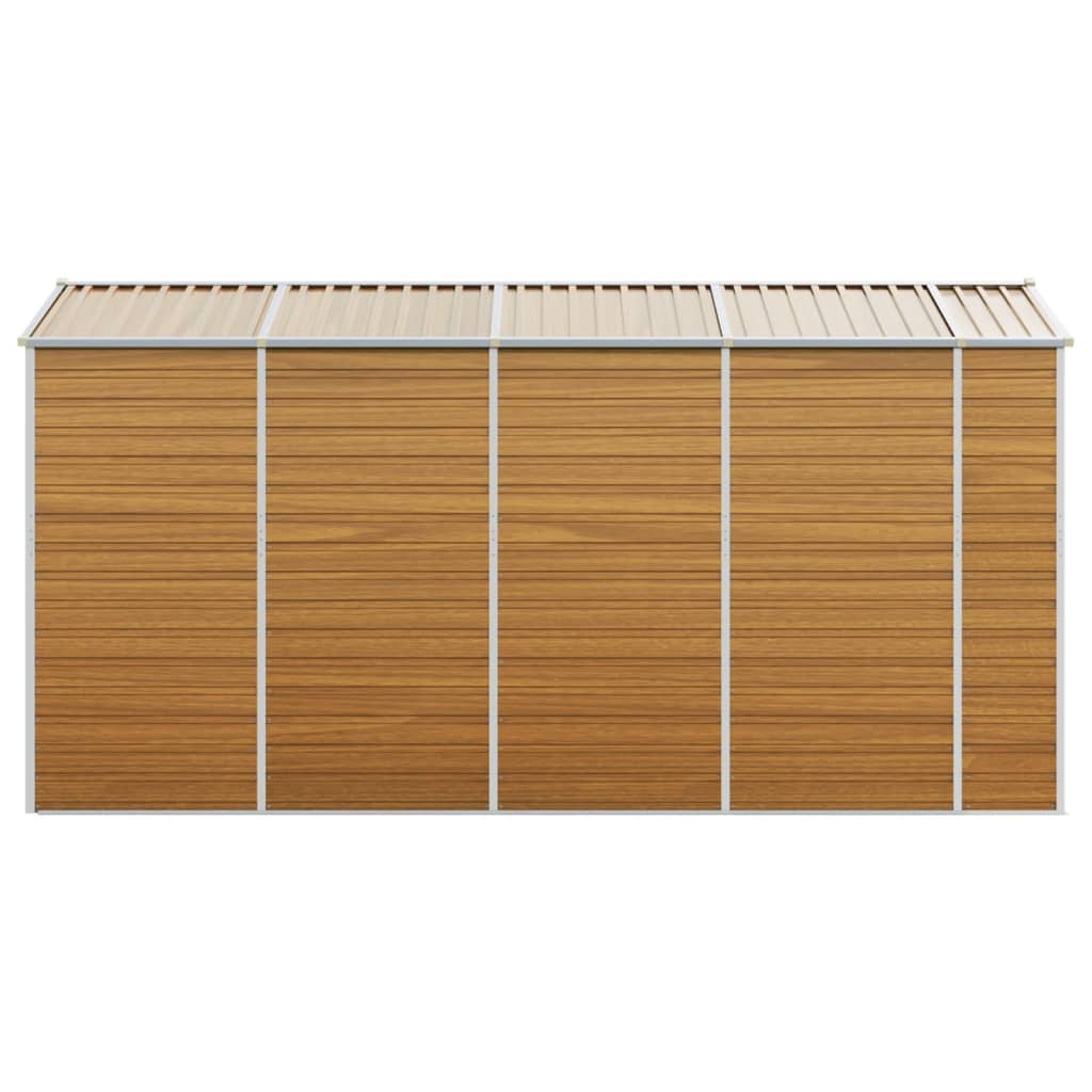 8720845894795_g_en_hd_4 vidaXL Garden Shed Light Brown 191x385x198 cm Galvanised Steel - Image 6
