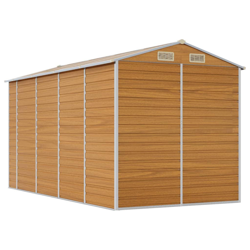 8720845894795_g_en_hd_5 vidaXL Garden Shed Light Brown 191x385x198 cm Galvanised Steel - Image 7