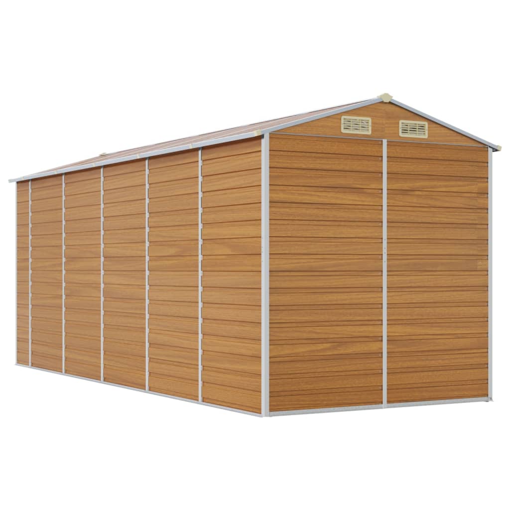 8720845894801_g_en_hd_5 vidaXL Garden Shed Light Brown 191x470x198 cm Galvanised Steel - Image 7