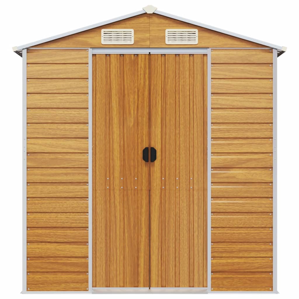 8720845894818_g_en_hd_2 vidaXL Garden Shed Light Brown 191x555x198 cm Galvanised Steel - Image 4