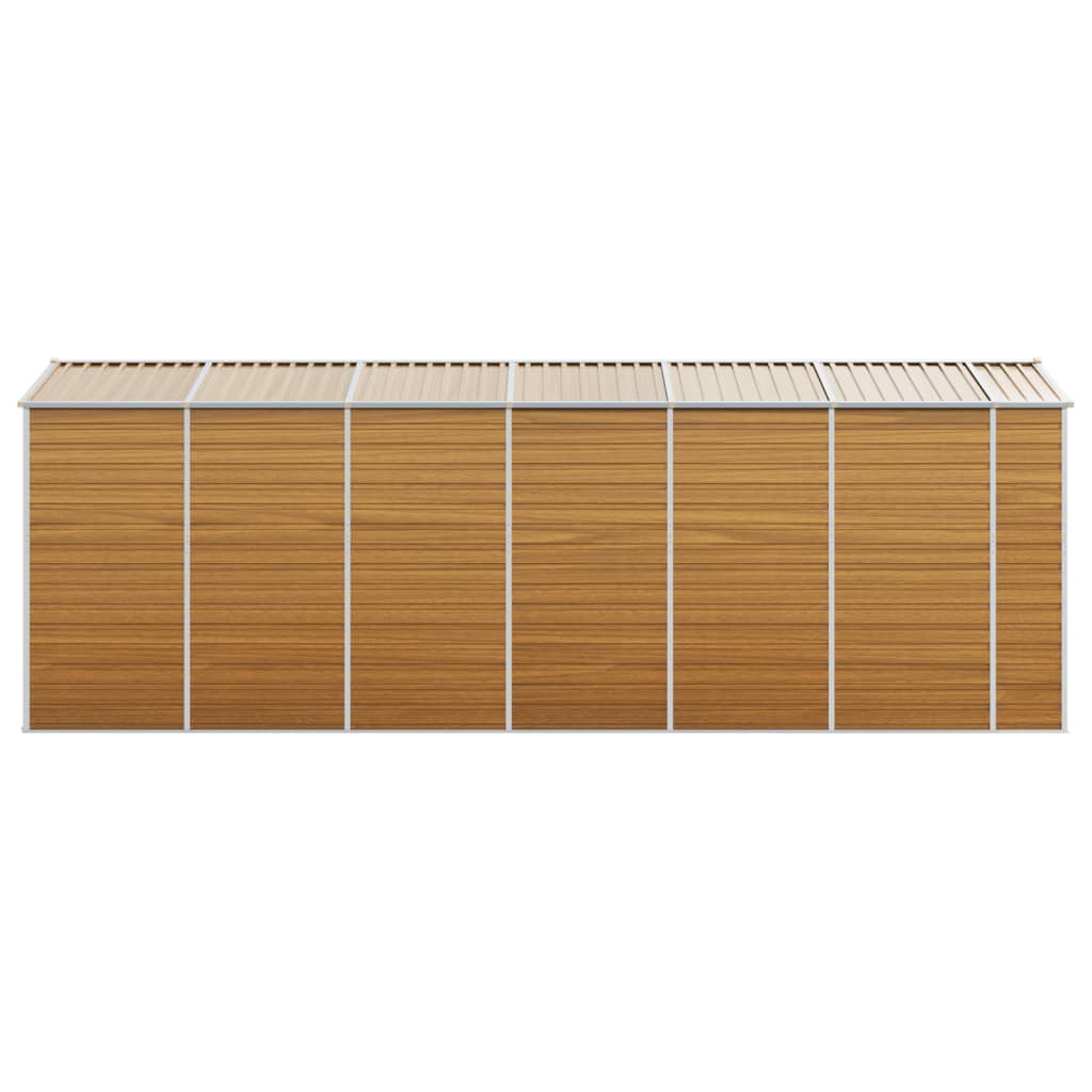 8720845894818_g_en_hd_4 vidaXL Garden Shed Light Brown 191x555x198 cm Galvanised Steel - Image 6