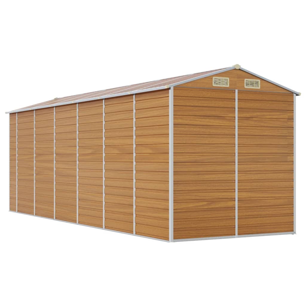 8720845894818_g_en_hd_5 vidaXL Garden Shed Light Brown 191x555x198 cm Galvanised Steel - Image 7