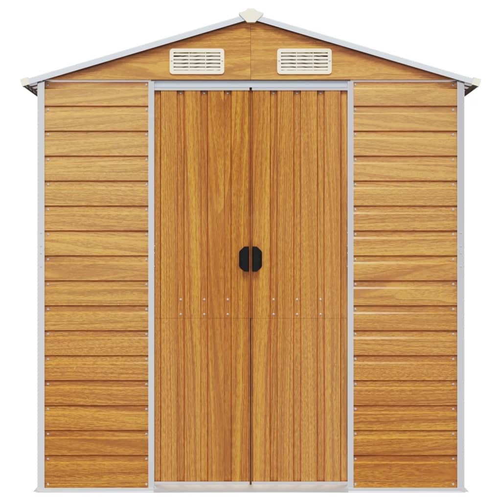 8720845894825_g_en_hd_2 vidaXL Garden Shed Light Brown 191x640x198 cm Galvanised Steel - Image 4