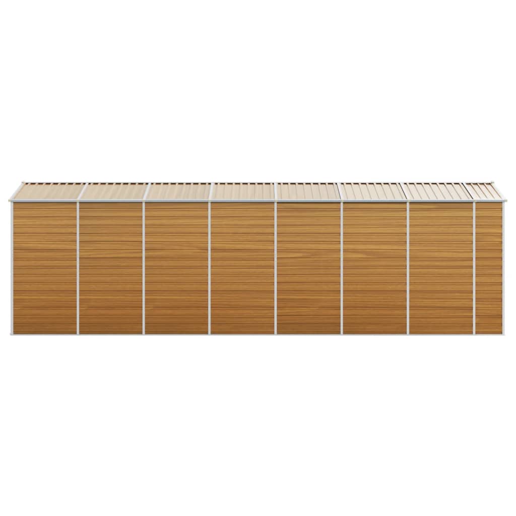 8720845894825_g_en_hd_4 vidaXL Garden Shed Light Brown 191x640x198 cm Galvanised Steel - Image 6