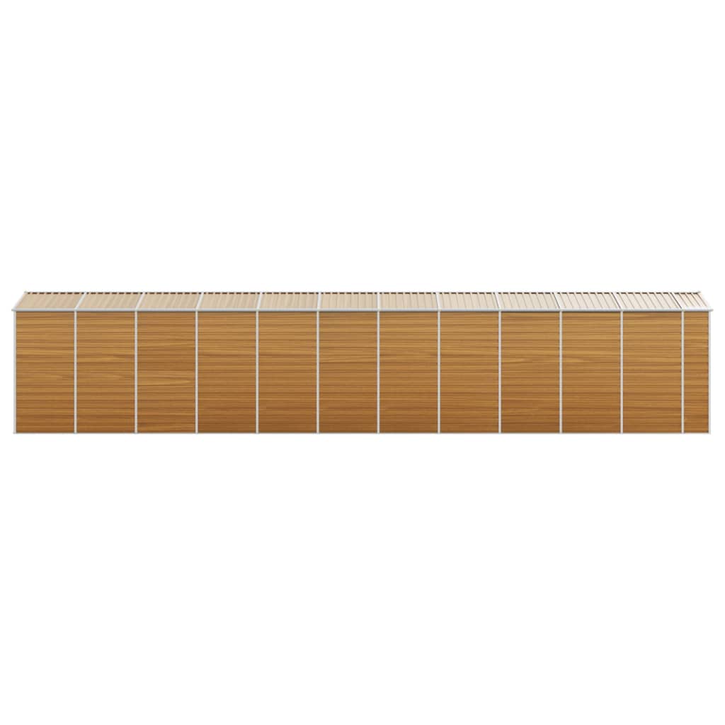8720845894863_g_en_hd_4 vidaXL Garden Shed Light Brown 191x980x198 cm Galvanised Steel - Image 6