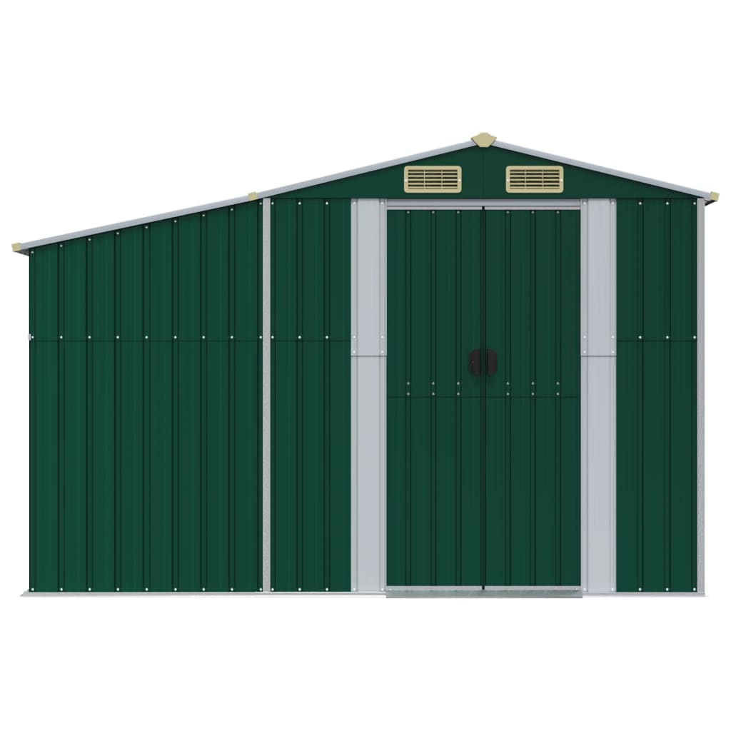 8720845894870_g_en_hd_2 vidaXL Garden Shed Green 277x192.5x179 cm Galvanised Steel - Image 4