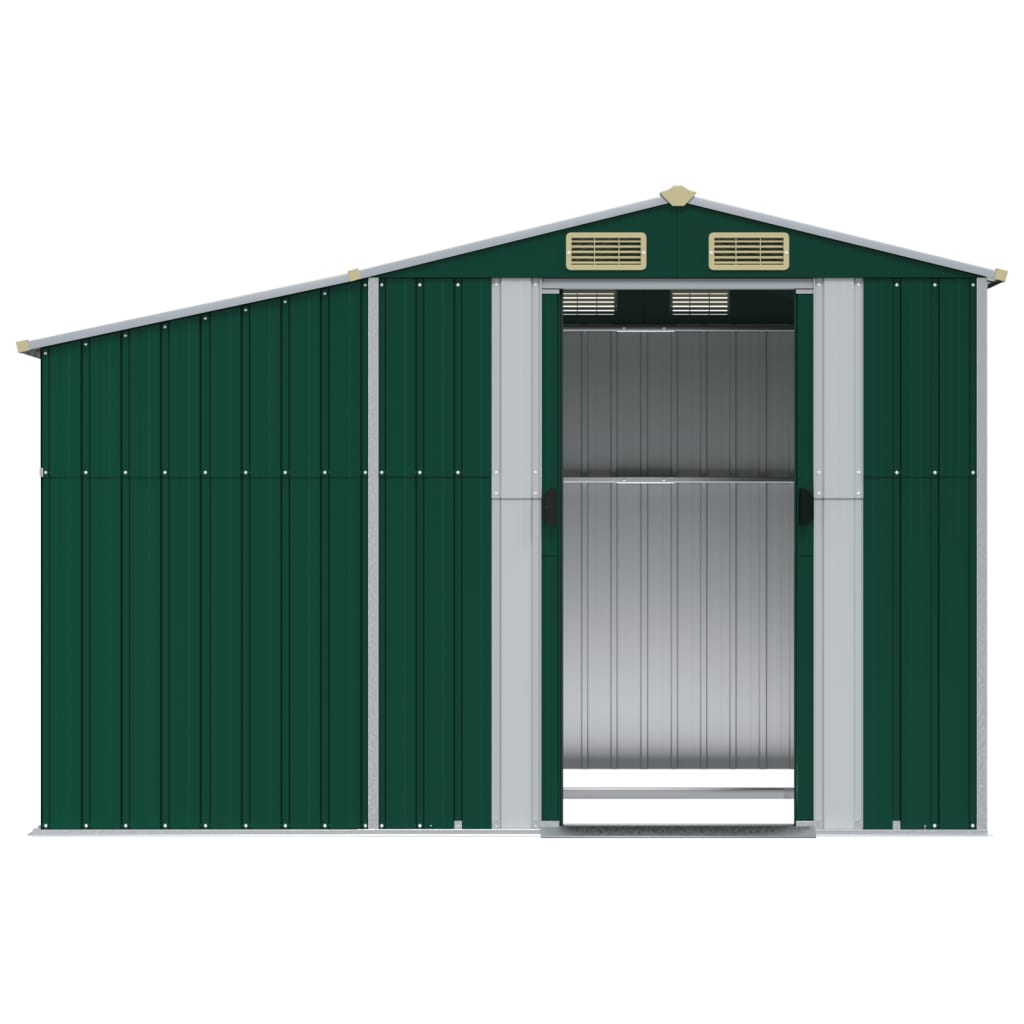 8720845894870_g_en_hd_3 vidaXL Garden Shed Green 277x192.5x179 cm Galvanised Steel - Image 5