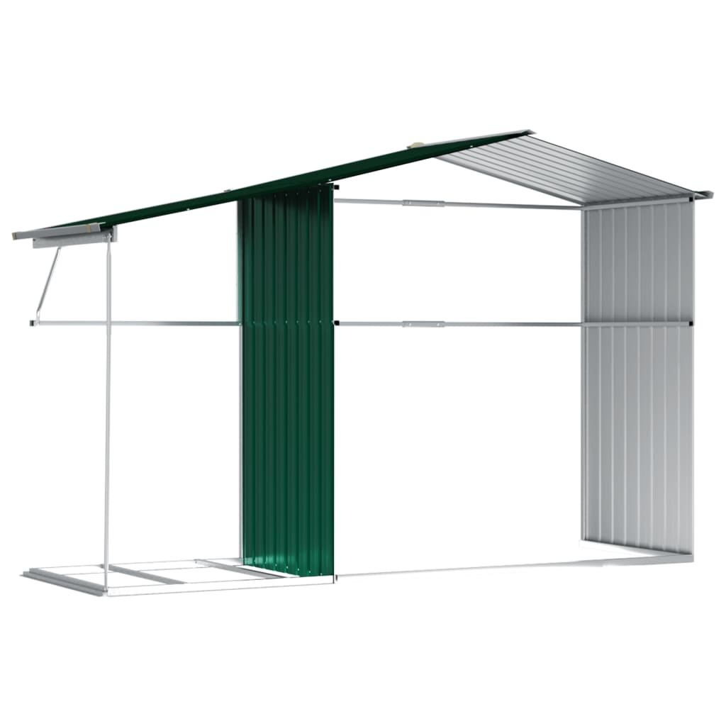 8720845894870_g_en_hd_7 vidaXL Garden Shed Green 277x192.5x179 cm Galvanised Steel - Image 9