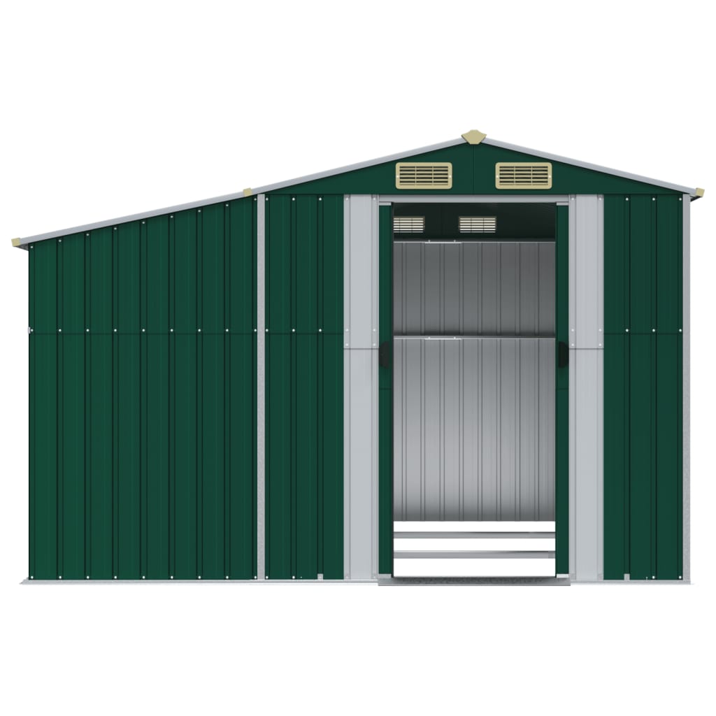8720845894887_g_en_hd_3 vidaXL Garden Shed Green 277x279x179 cm Galvanised Steel - Image 5