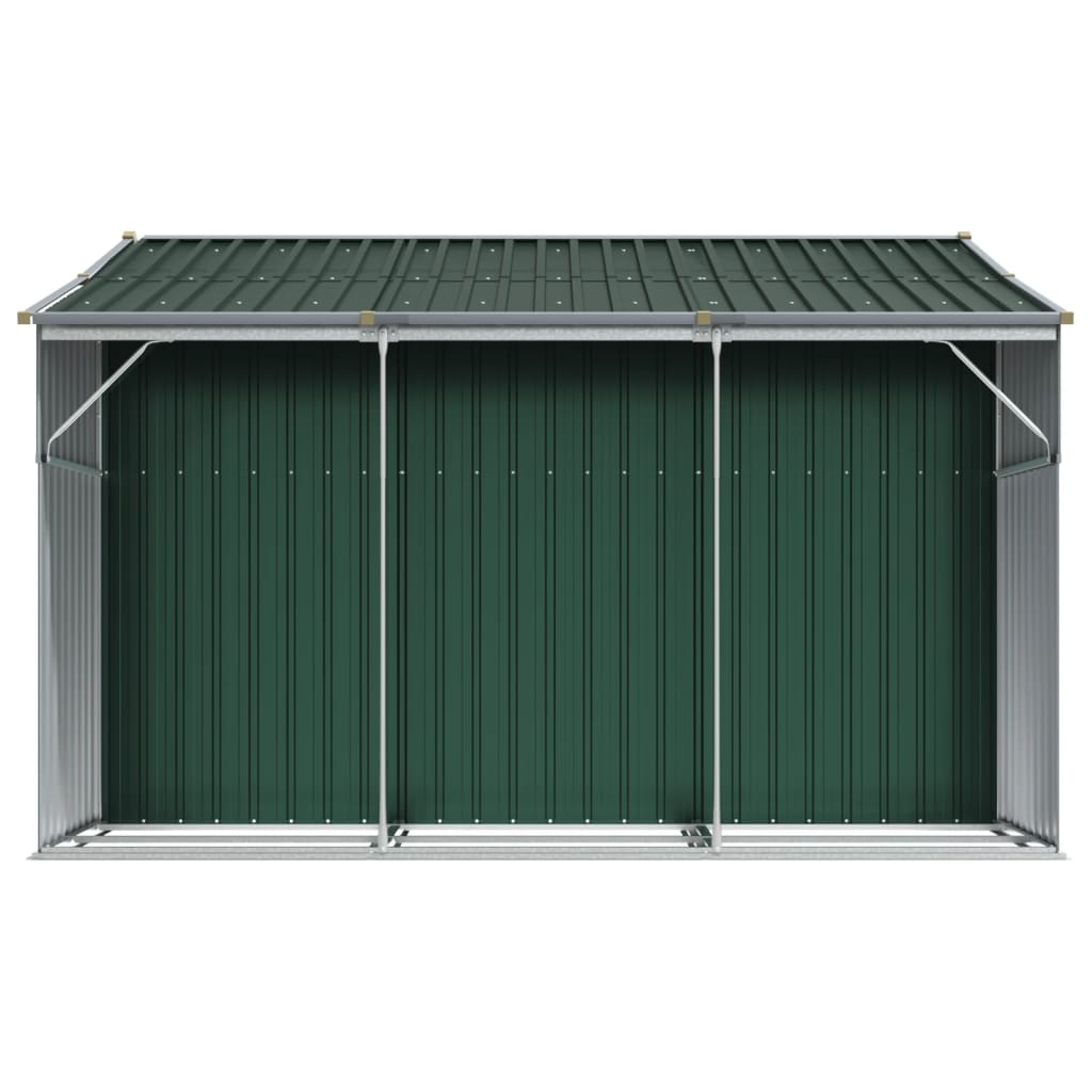 8720845894887_g_en_hd_4 vidaXL Garden Shed Green 277x279x179 cm Galvanised Steel - Image 6