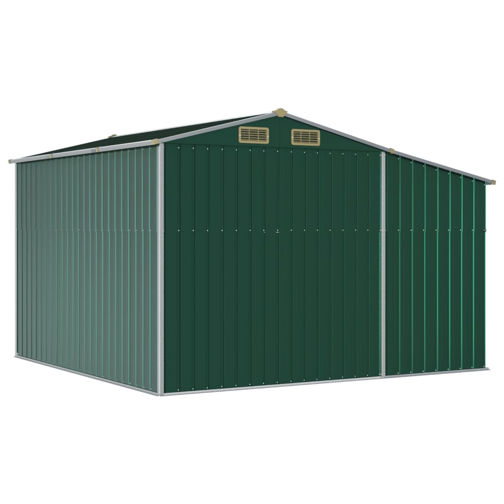 8720845894887_g_en_hd_5 vidaXL Garden Shed Green 277x279x179 cm Galvanised Steel - Image 7