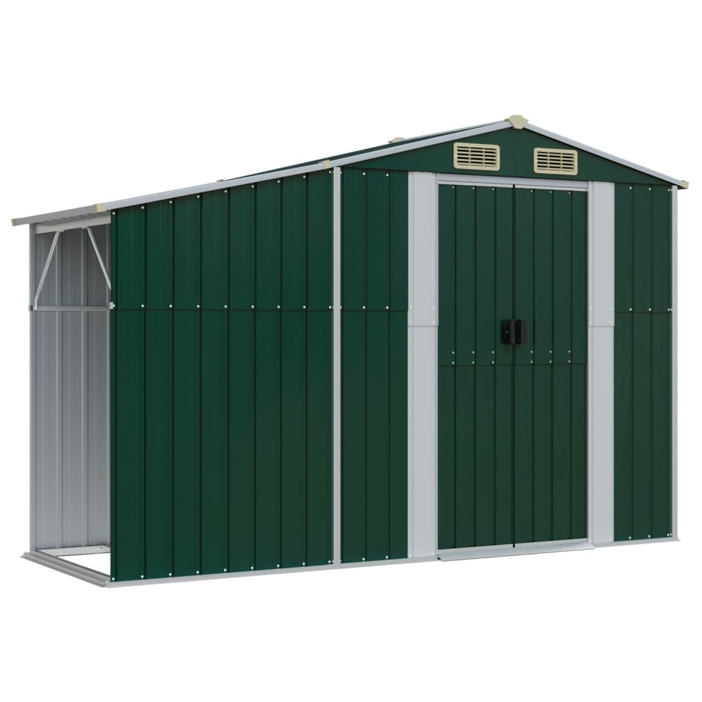8720845894887_g_en_hd_6 vidaXL Garden Shed Green 277x279x179 cm Galvanised Steel - Image 8