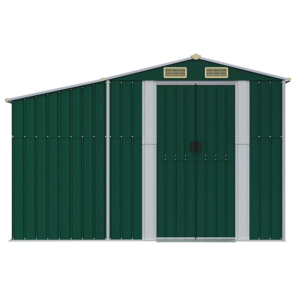 8720845894894_g_en_hd_2 vidaXL Garden Shed Green 277x365.5x179 cm Galvanised Steel - Image 4