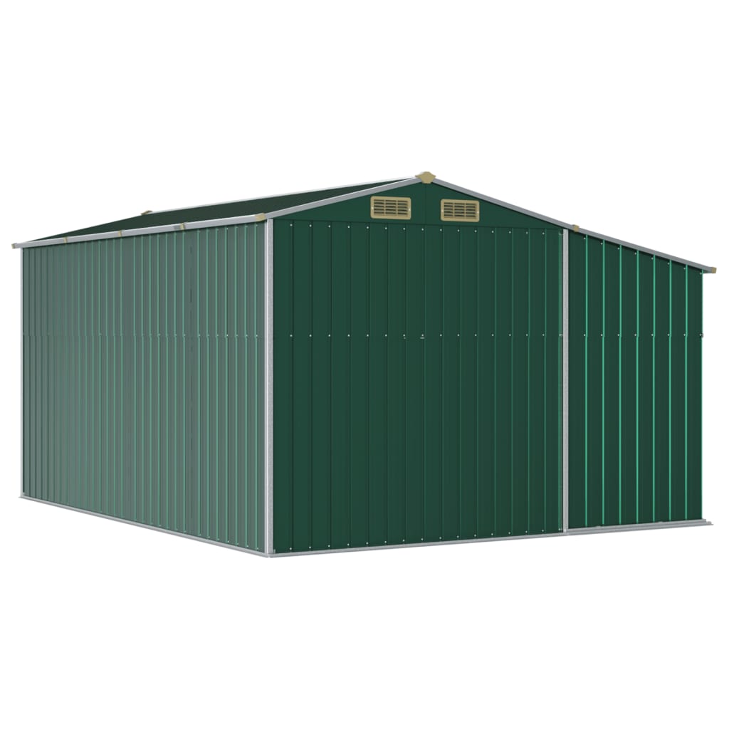 8720845894894_g_en_hd_5 vidaXL Garden Shed Green 277x365.5x179 cm Galvanised Steel - Image 7