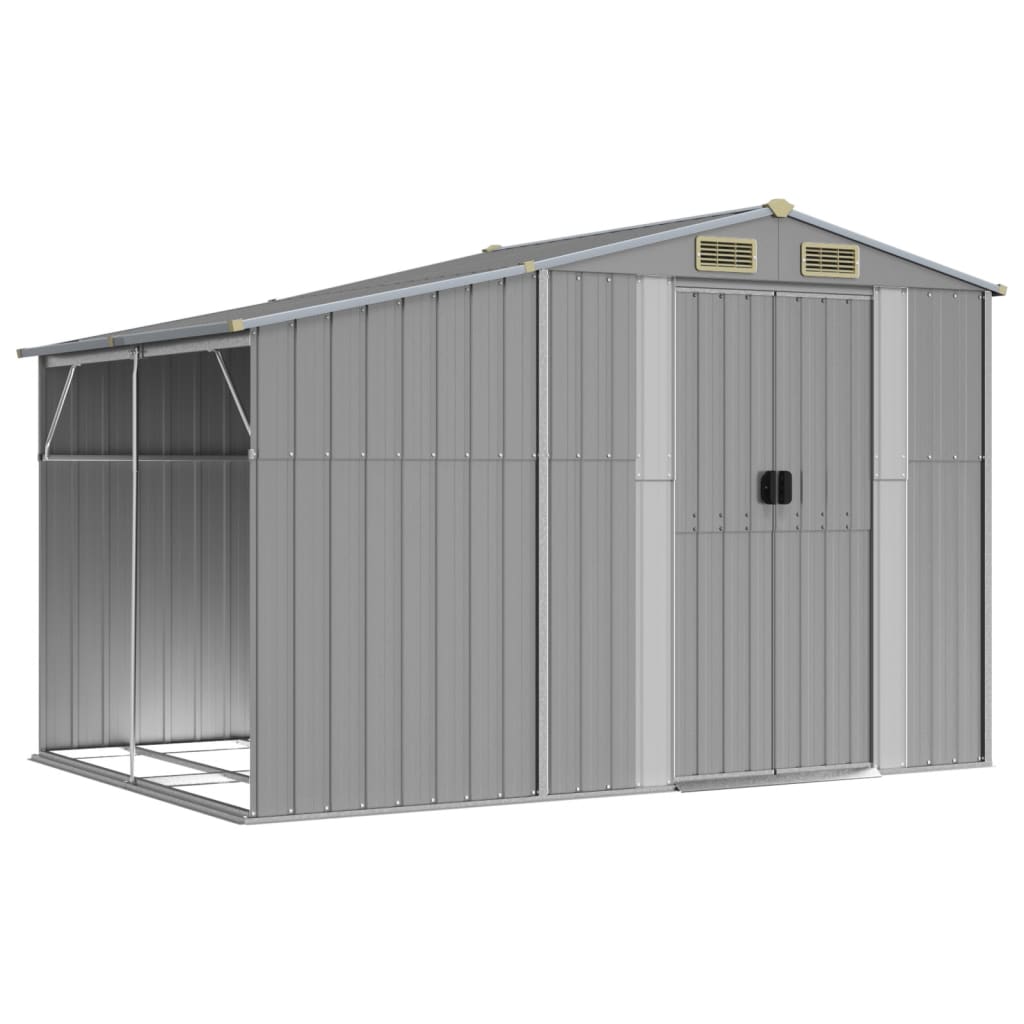 8720845894900_a_en_hd_1 vidaXL Garden Shed Grey 277x192.5x179 cm Galvanised Steel - Image 2