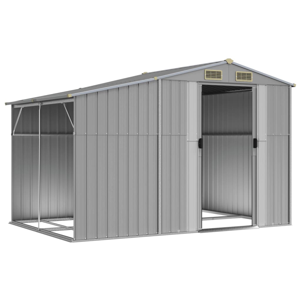 8720845894900_g_en_hd_1 vidaXL Garden Shed Grey 277x192.5x179 cm Galvanised Steel - Image 3