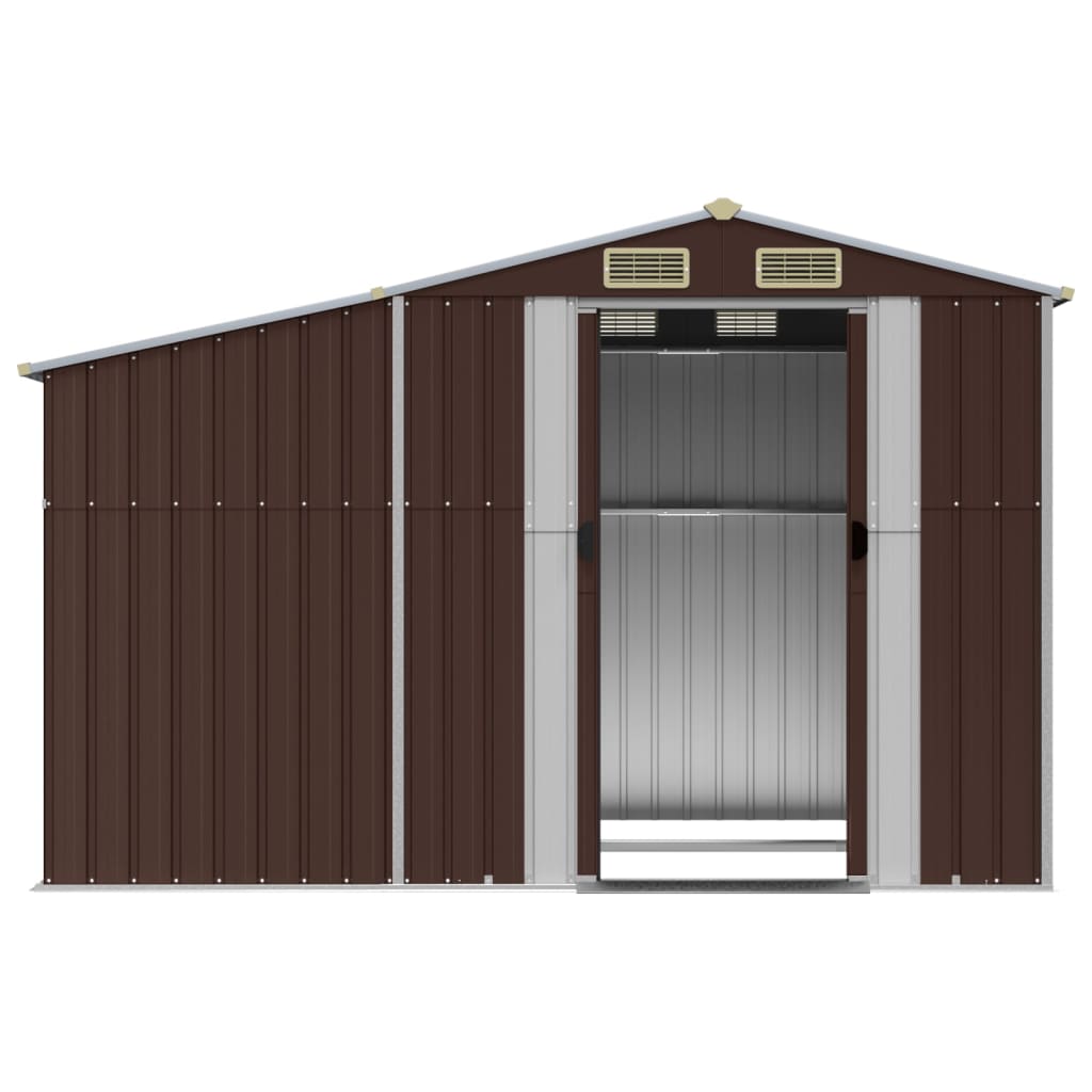 8720845894962_g_en_hd_3 vidaXL Garden Shed Brown 277x192.5x179 cm Galvanised Steel - Image 5