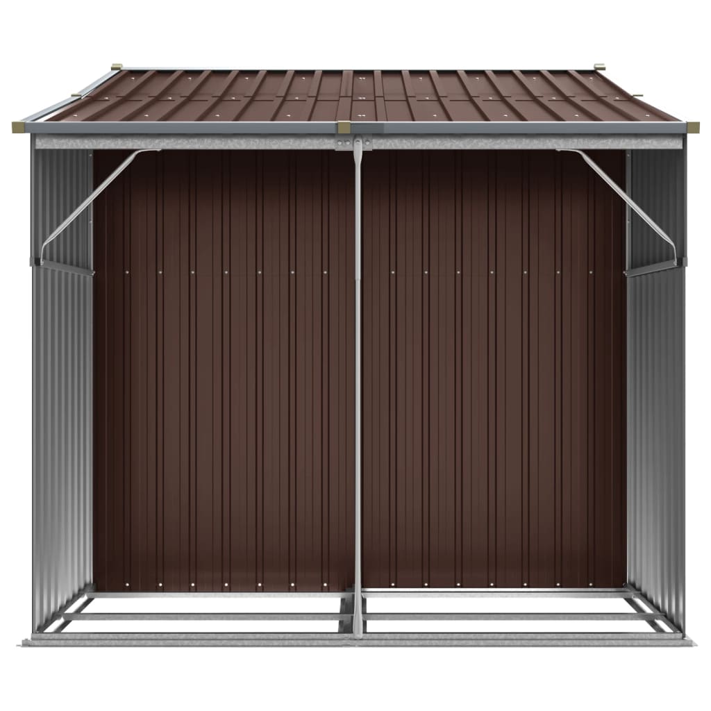 8720845894962_g_en_hd_4 vidaXL Garden Shed Brown 277x192.5x179 cm Galvanised Steel - Image 6