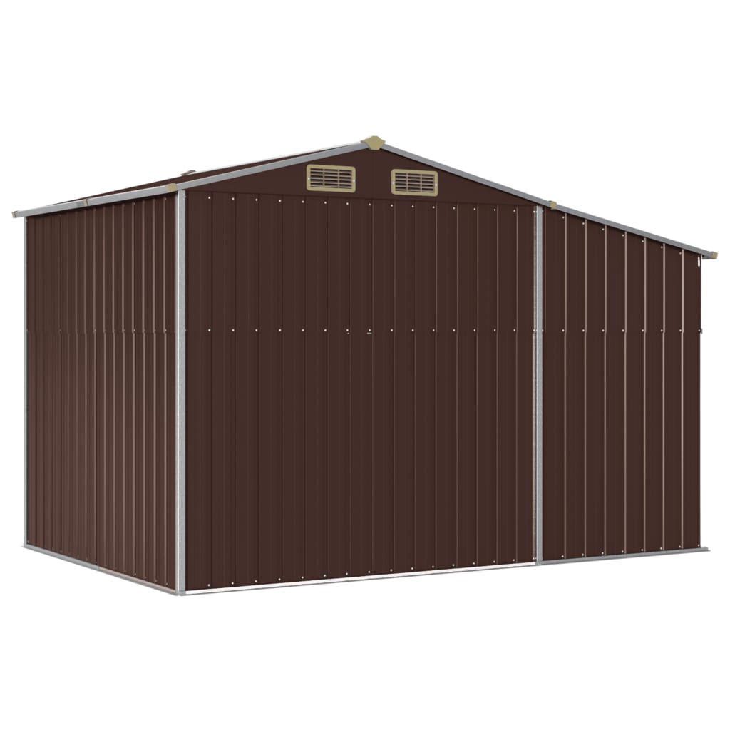 8720845894962_g_en_hd_5 vidaXL Garden Shed Brown 277x192.5x179 cm Galvanised Steel - Image 7