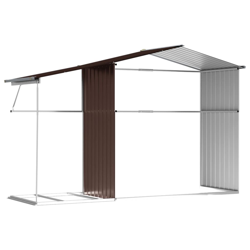 8720845894962_g_en_hd_7 vidaXL Garden Shed Brown 277x192.5x179 cm Galvanised Steel - Image 9