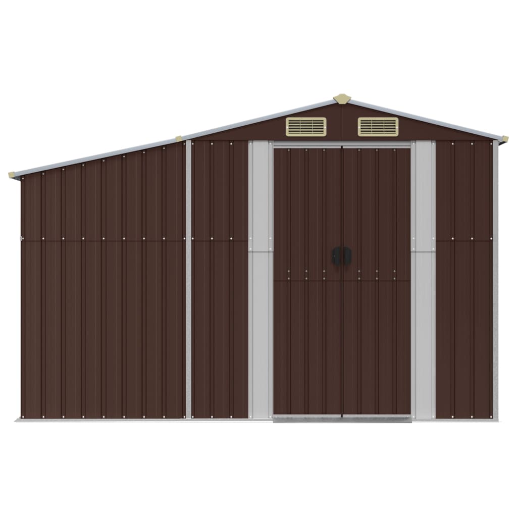8720845894979_g_en_hd_2 vidaXL Garden Shed Brown 277x279x179 cm Galvanised Steel - Image 4