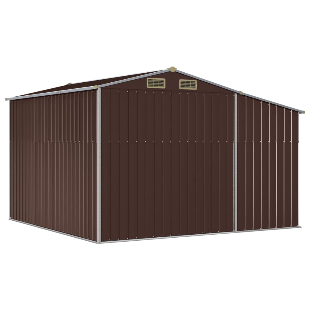 8720845894979_g_en_hd_5 vidaXL Garden Shed Brown 277x279x179 cm Galvanised Steel - Image 7