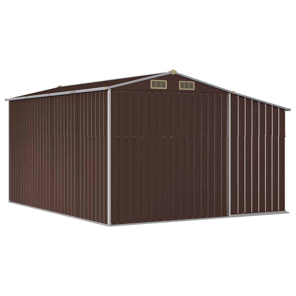8720845894986_g_en_hd_5 vidaXL Garden Shed Brown 277x365.5x179 cm Galvanised Steel - Image 7
