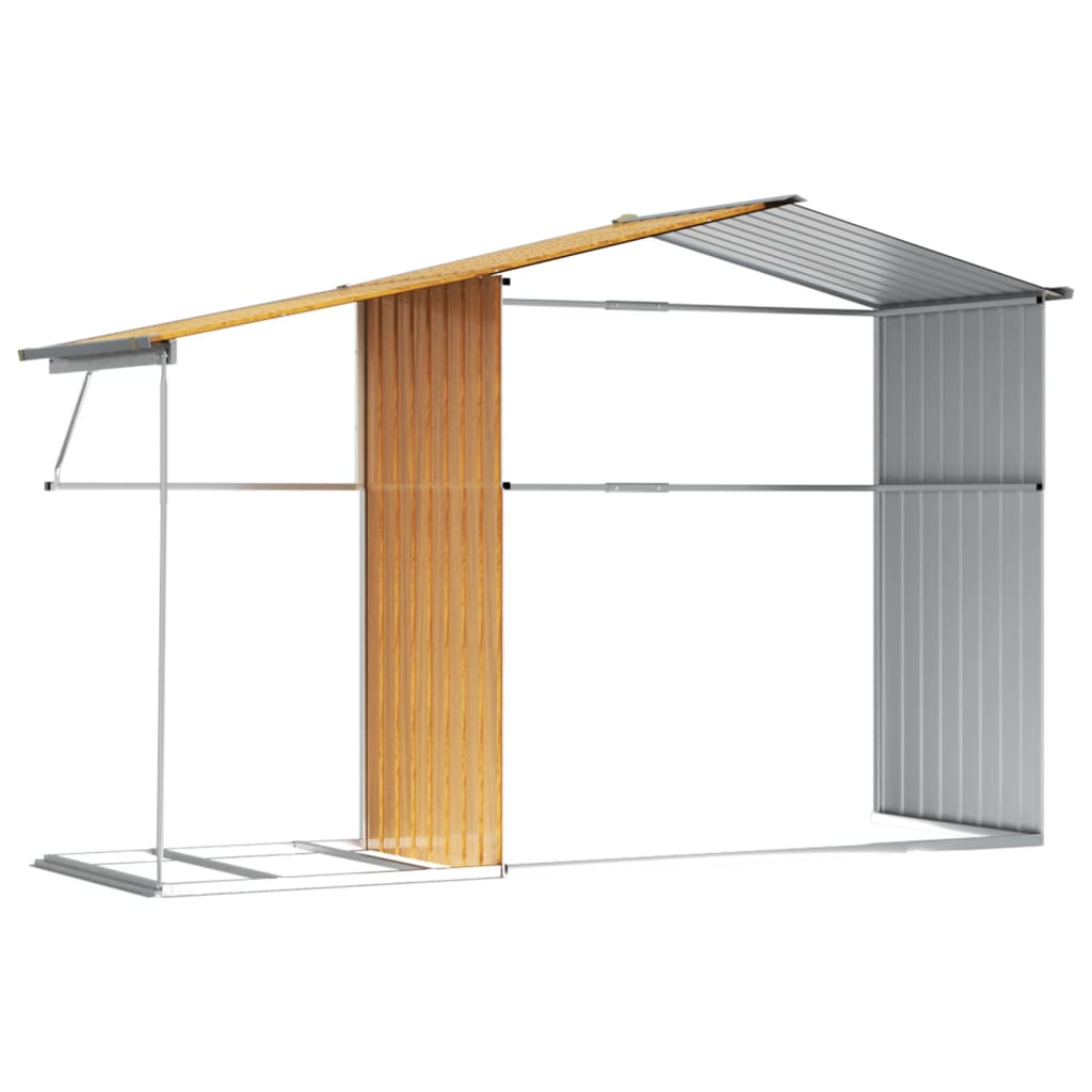 8720845894993_g_en_hd_7 vidaXL Garden Shed Light Brown 277x192.5x179 cm Galvanised Steel - Image 9