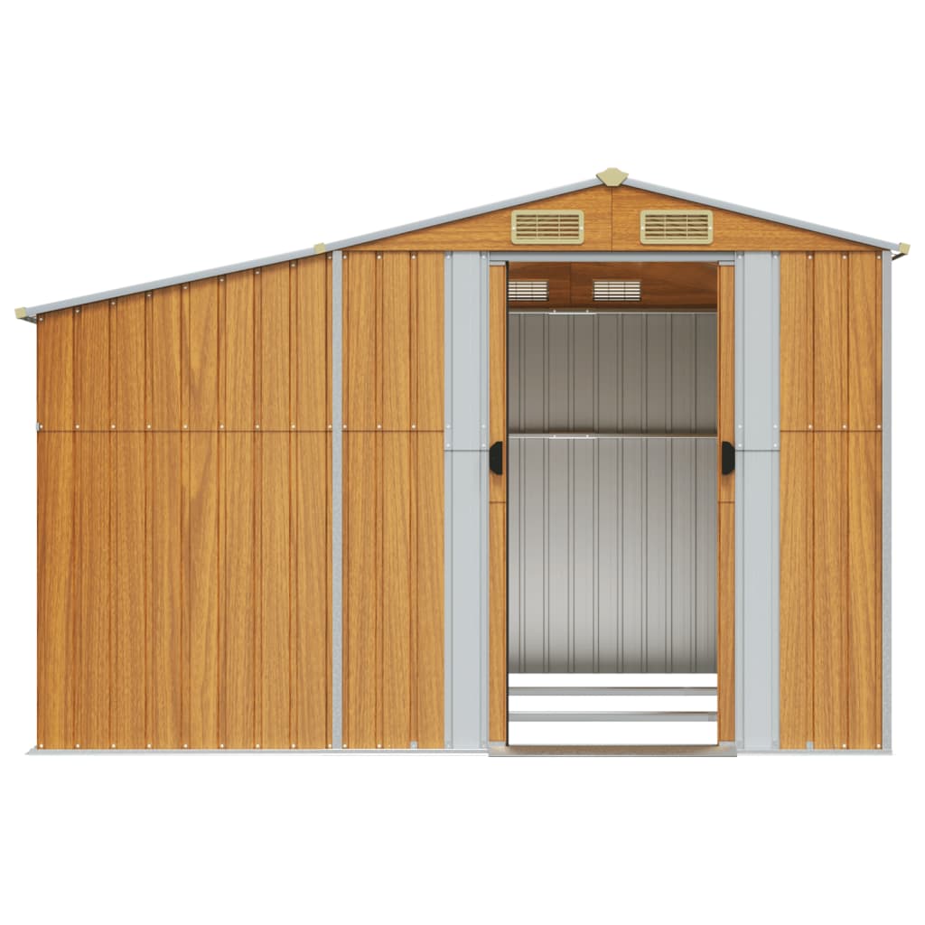 8720845895006_g_en_hd_3 vidaXL Garden Shed Light Brown 277x279x179 cm Galvanised Steel - Image 5