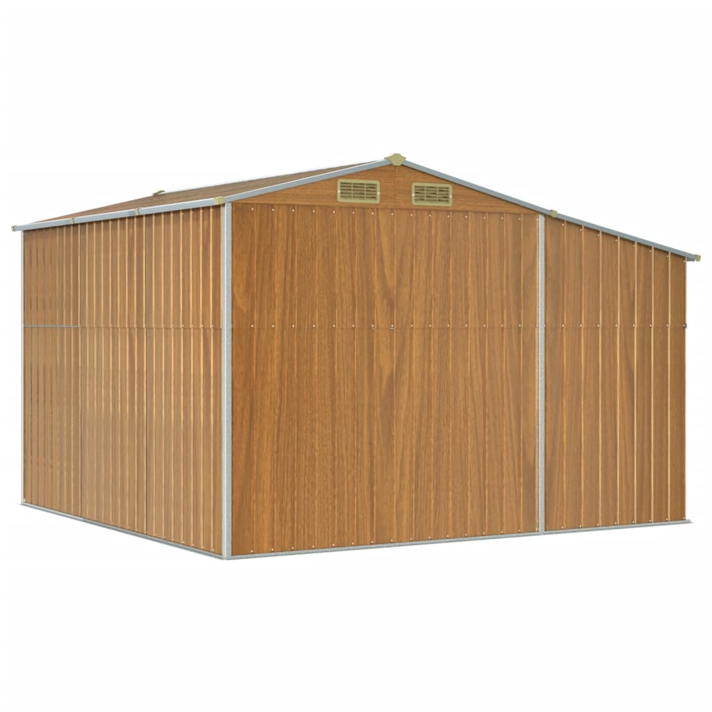 8720845895006_g_en_hd_5 vidaXL Garden Shed Light Brown 277x279x179 cm Galvanised Steel - Image 7