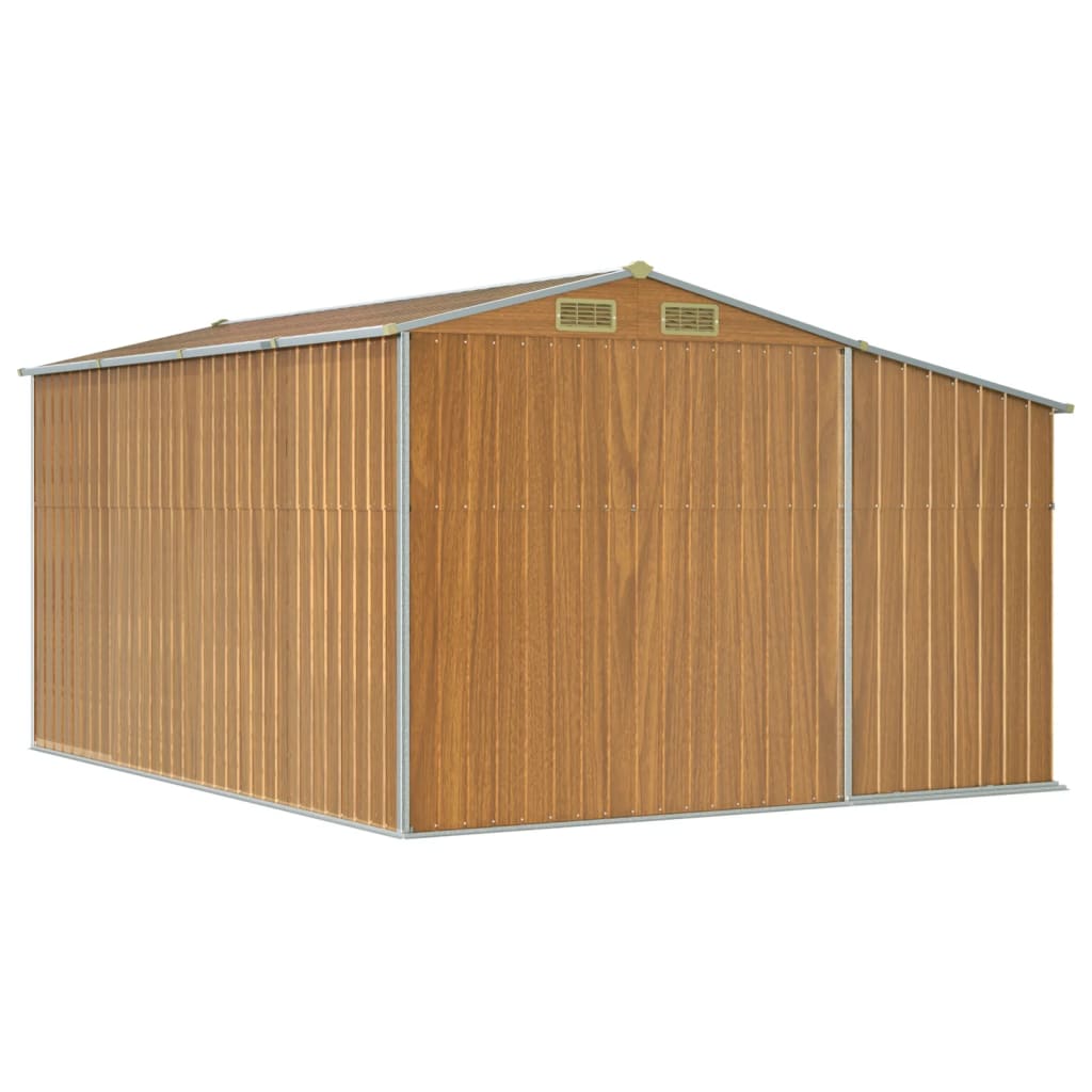 8720845895013_g_en_hd_5 vidaXL Garden Shed Light Brown 277x365.5x179 cm Galvanised Steel - Image 7