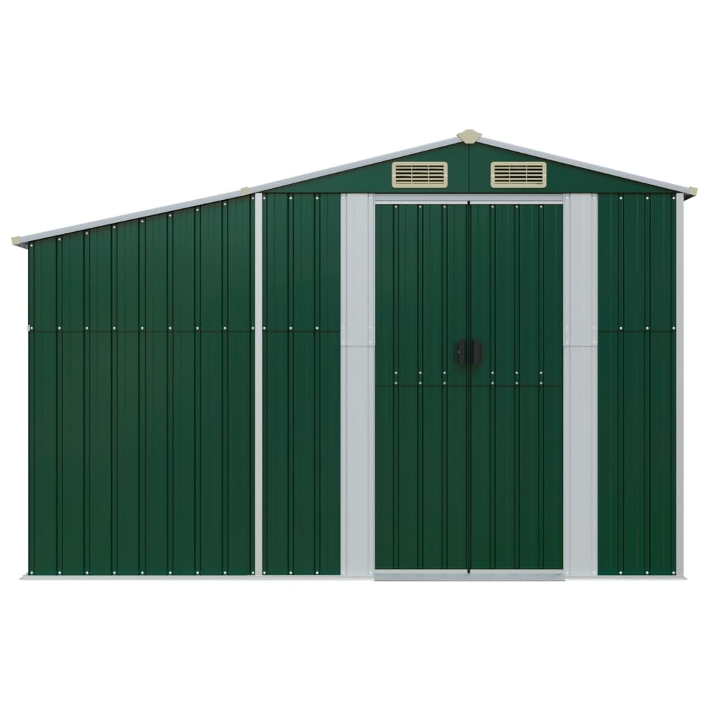 8720845896720_g_en_hd_1 vidaXL Garden Shed Green 277x93x179 cm Galvanised Steel - Image 3