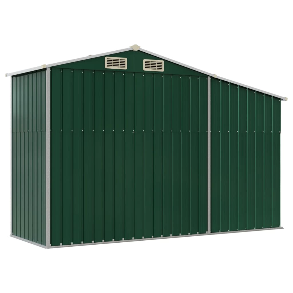 8720845896720_g_en_hd_4 vidaXL Garden Shed Green 277x93x179 cm Galvanised Steel - Image 6