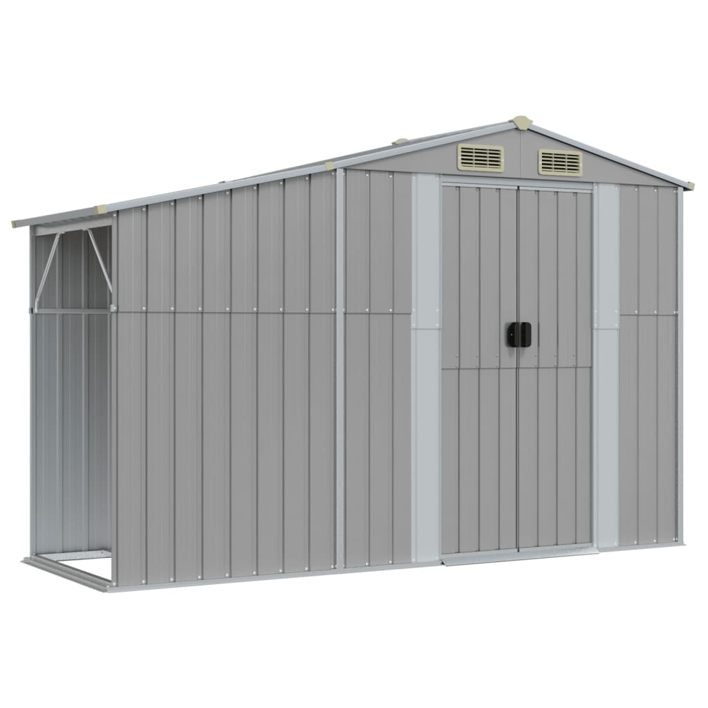 8720845896744_a_en_hd_1 vidaXL Garden Shed Grey 277x93x179 cm Galvanised Steel - Image 2